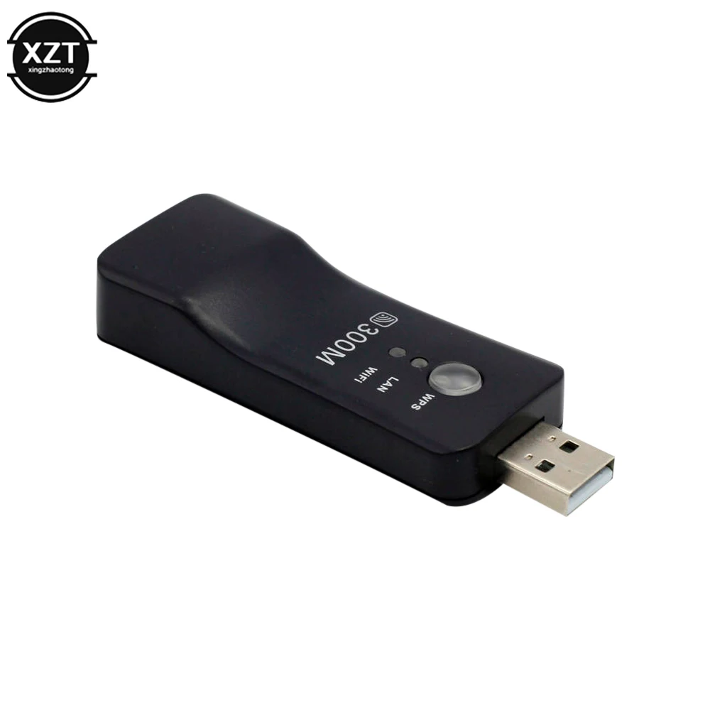 NEWEST 300Mpbs USB Wireless WiFi Smart TV Network Adapter Universal HDTV RJ45 Lan Port Repeater AP WPS for Samsung Sony TV — view 4