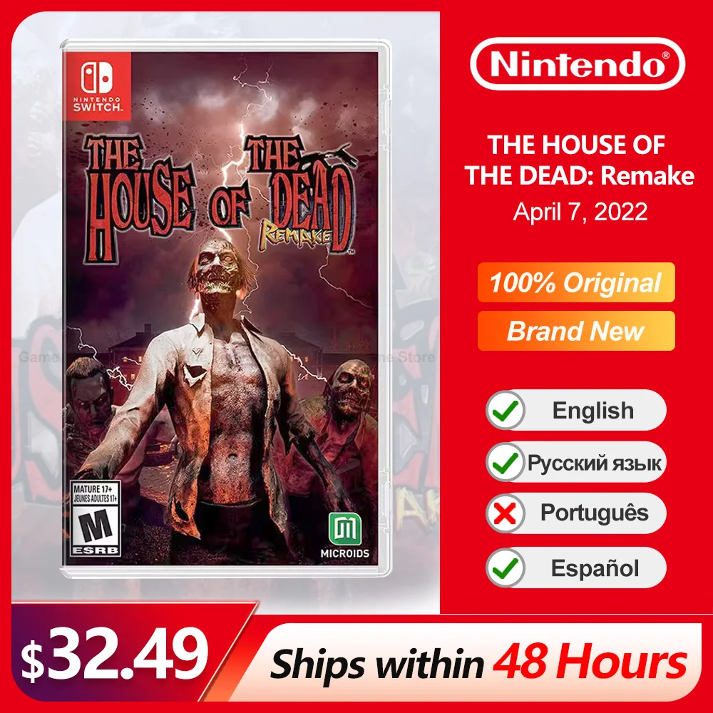 The House Of The Dead Remake Nintendo Switch Game Deals 100% Scheda Di Gioco Fisica Originale Ufficiale Per Switch Oled Lite