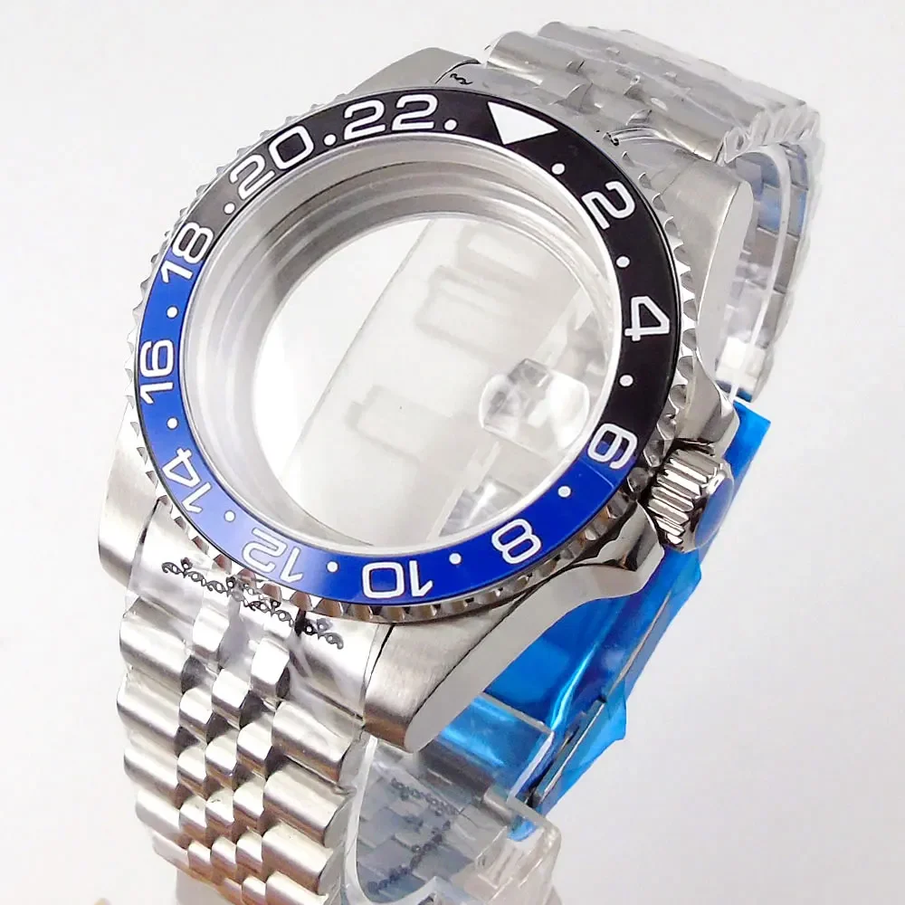 

20ATM Dive Case 40mm Fit NH35 NH36 NH34 GMT ETA 2824 PT5000 MIYOTA Watch Case Jubilee Bracelet Sapphire Glass Slide Buckle