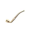 Brass Tobacco Pipe With Metal Filter Classic Smoking Pipe Gift for Men 6