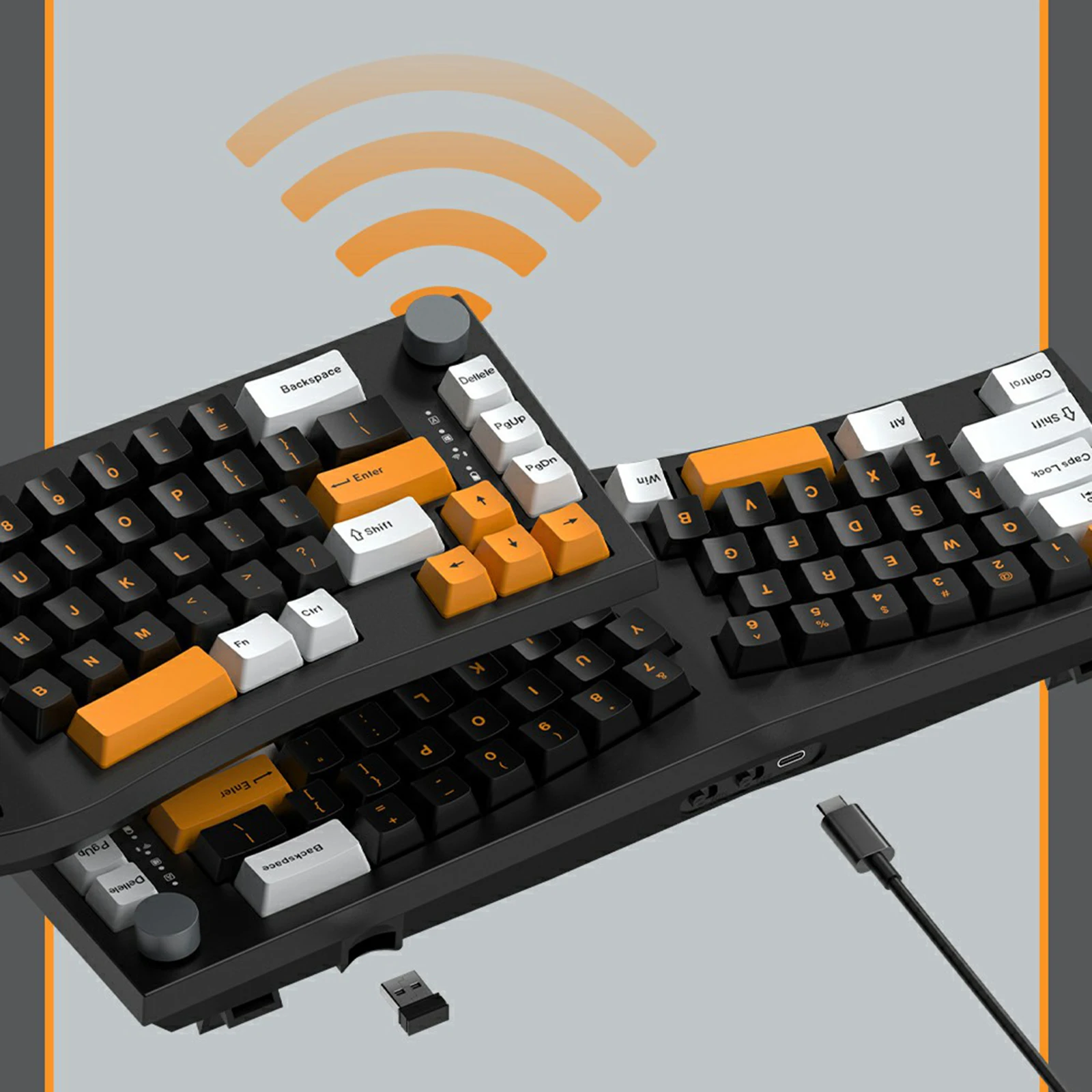 Feker Alice 80 Usb com Fio Suporte de Teclado Mecânico Troca Quente para Computador Portátil Gamer Digitação Ergonomia Teclado Mecânico 68 Teclas