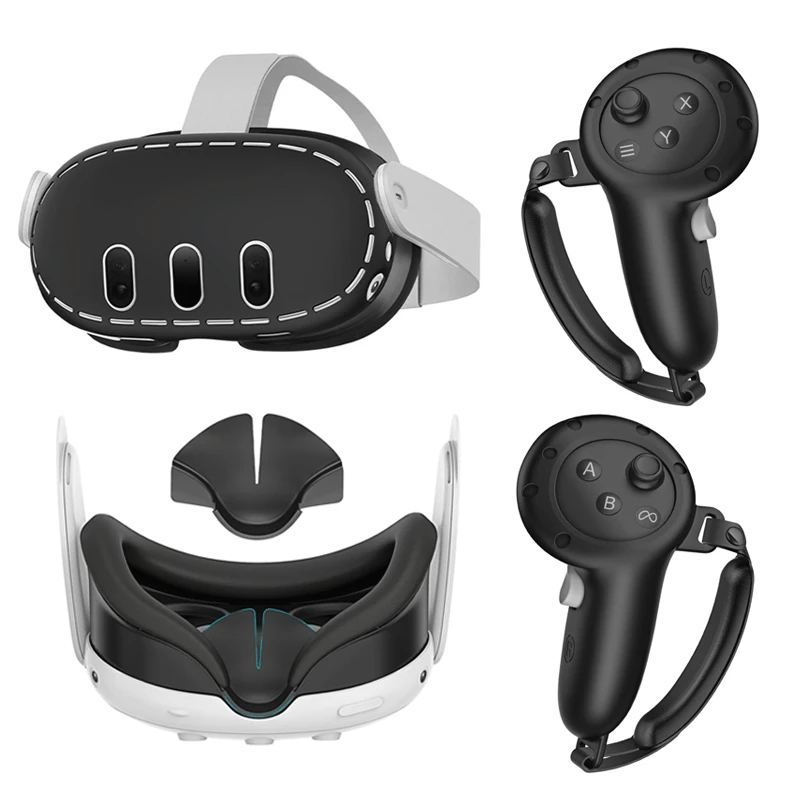 

Силиконовый защитный чехол для Oculus Quest 3, оболочка для головы и лица