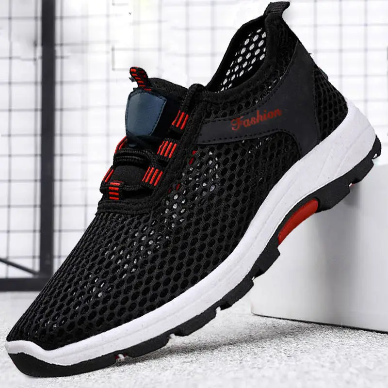 

Sneakers Men Light Weight Casual Shoes Slip on Lazy Shoes Comfortable Couple jogging shoes Soft Breathable Net Shoes
