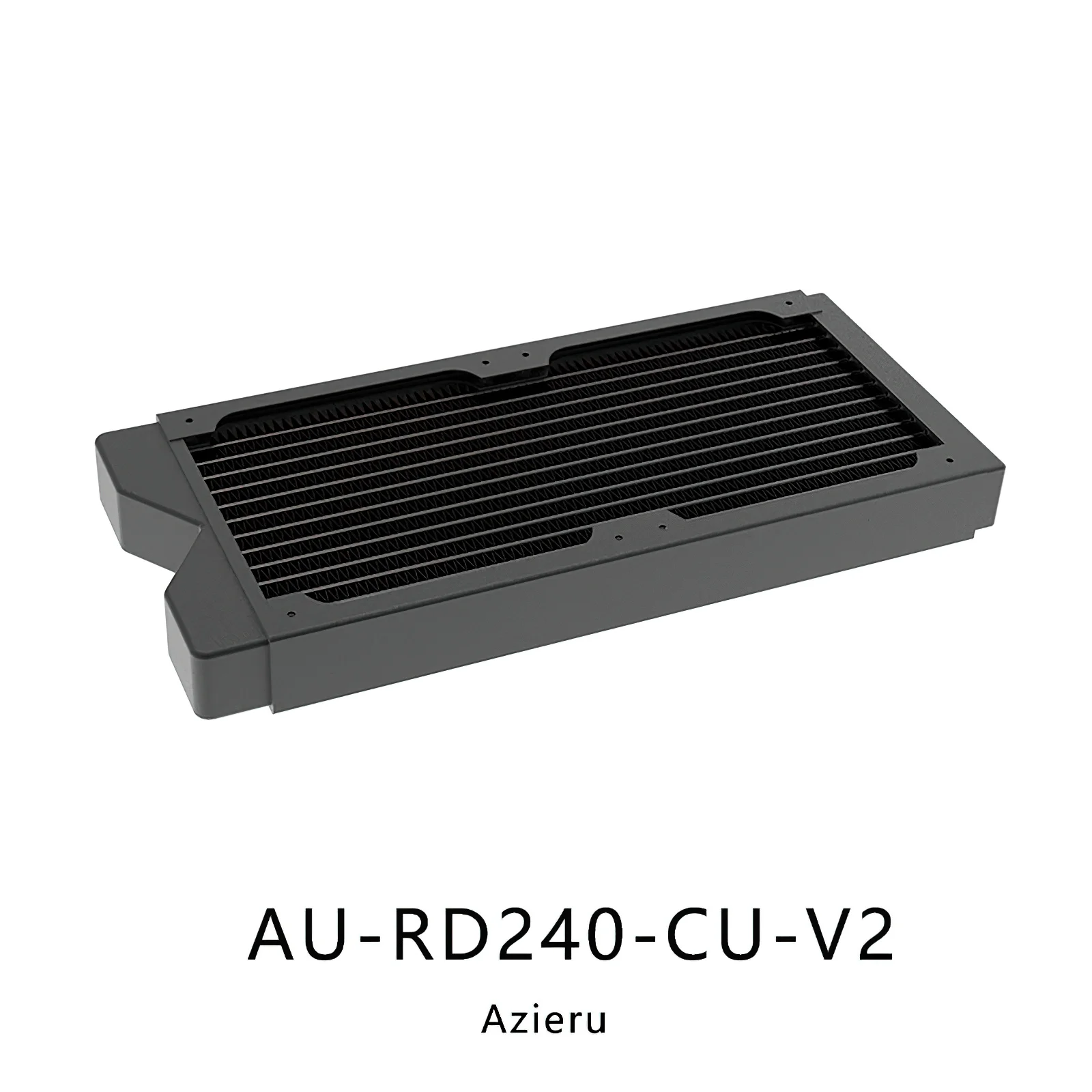 Bykski-copper Radiator Azieru Au-rd240-cu-v2 360 mm 2x120 mm Refrigeração a Água - Imagem 4