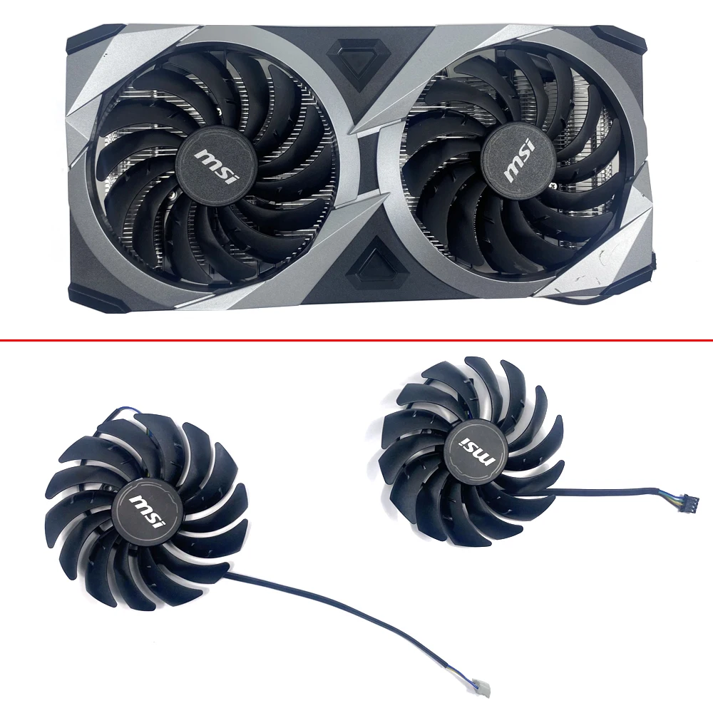 Nuova Ventola Di Raffreddamento 95Mm Muslimyrx6600Xt Ventola Grafica A 4Pin Per Msi Gaming Radeon Rx 6600 Xt Rx 6700 Xtxch 2X Gpu Fan