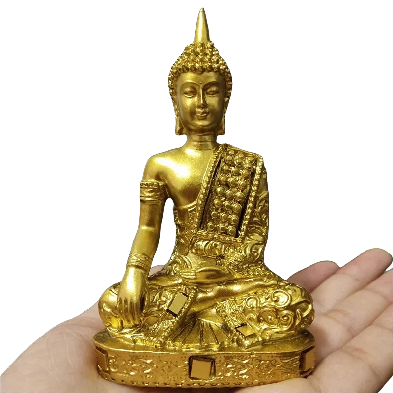 

New Thailand Buddha Statue Hindu Fengshui Meditation Buddha Sculpture Figurines Ornaments Home Garden Decoration Statues