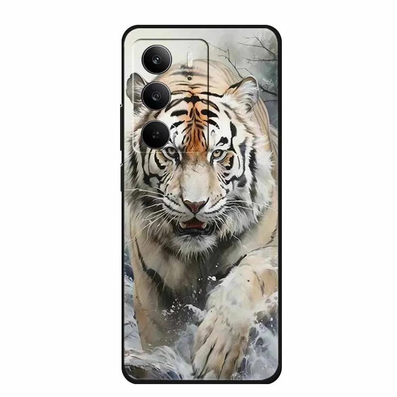 Fashion Black Silicone Soft Phone Case - Protective Back Cover
