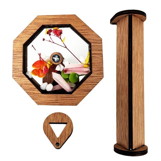 Wooden DIY Kaleidoscope Toy for Kids Toddler Toys Gifts for Kids Children Outdoor Toy Fidget Toys Parent-child Interactive Game 6