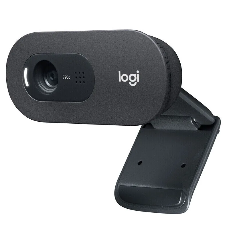 Logitech Original C270 C270i Desktop Computer Notebook Free Drive Online Course Webcam Video Chat Recording USB Camera HD for PC Webcam