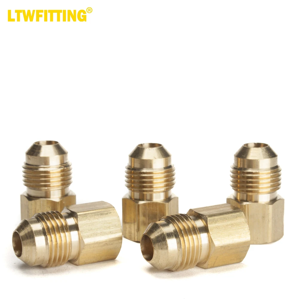 

Латунная раковина LTWFITTING 3/8 дюйма, внешний диаметр x 1/8 дюйма, Женский гнездовой соединитель NPT, трубчатый фитинг (комплект из 5 шт.)