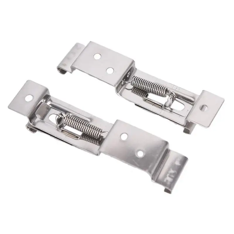2pcs Car License Plate Frame Holder Spring Loaded Stainless Steel Bracket Car License Clamps Truck Trailer Number Plate Clips for License Plate Bracket License Plate Frame License Plate Holder