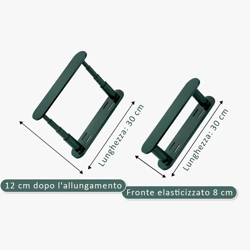 접이식 조절 가능한 프레임 발코니 걸이 랙, 개폐식 옷 행어 정리함, 다기능 정리함 선반, 1 개