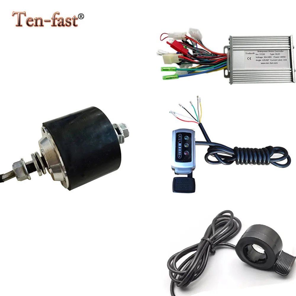 3inch DC Brushless Hub Motor Kits 24V 120W Electric Motor Controller Throttle Brake Conversion Kits