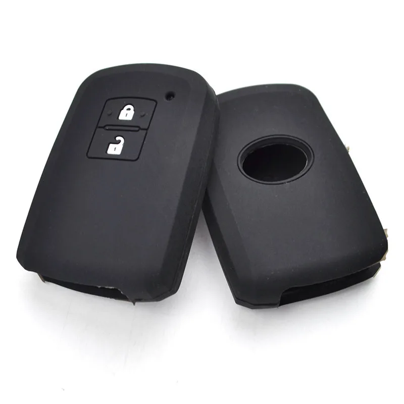 2 Button Silicone Car Remote Key Fob Shell Cover Case For Toyota Auris Camry RAV4 Avalon Yaris Verso 2012-