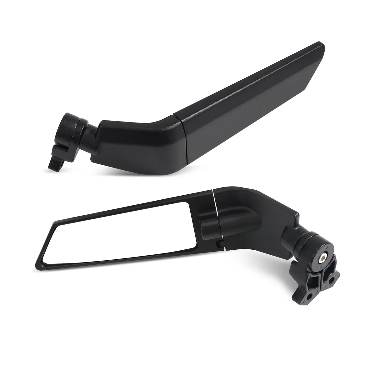 

Motorbikes Accessories for Universal Wind Deflector Mirrors Spoiler White Glass
