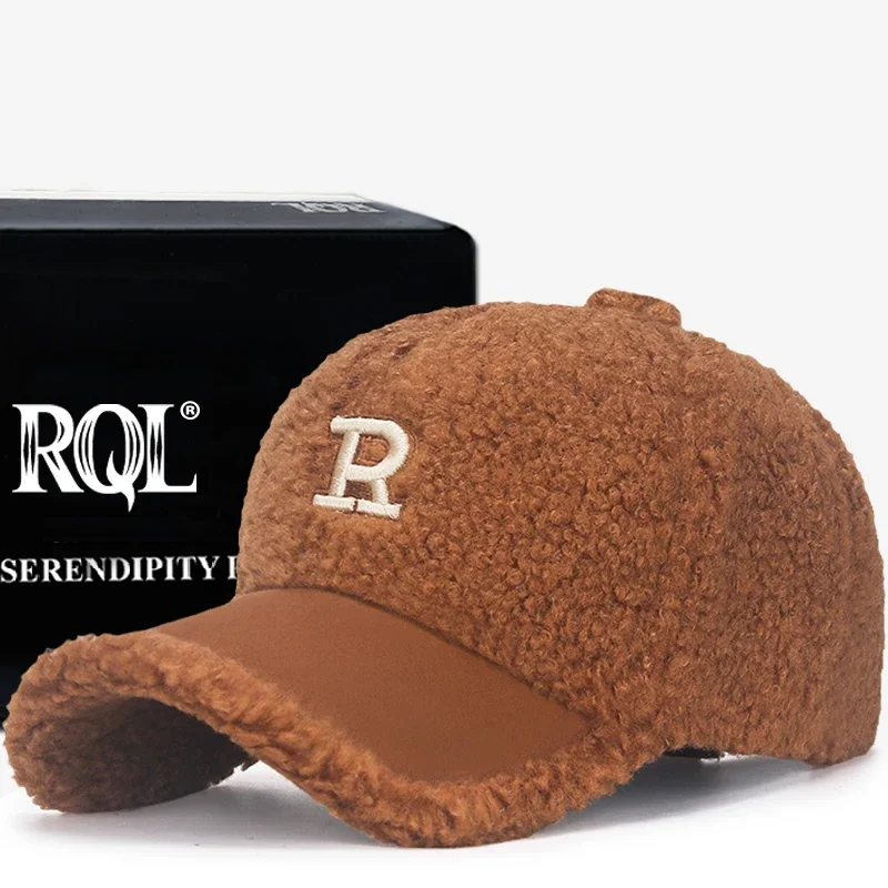 

Women Lamb Wool Warm Baseball Cap Autumn Winter Snapback Hats Cap Female Korean Trend Leisure Solid Teddy Trucker Hats for Women