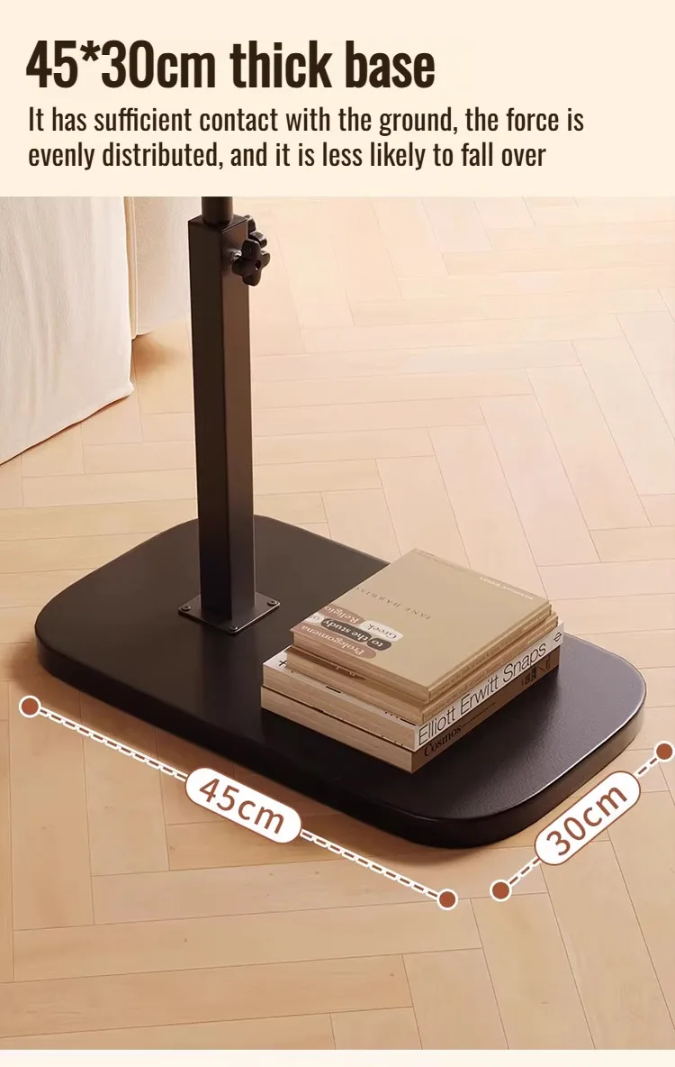 Adjustable Liftable Coffee Table - Rotating Foldable Sofa Side Table with Storage