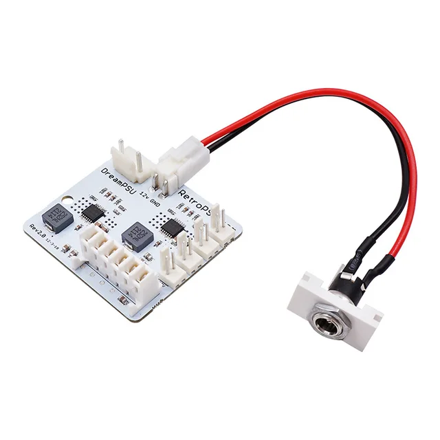セガドリームキャスト、ドランキャスト、modピオ、v2.0、12v用電源 