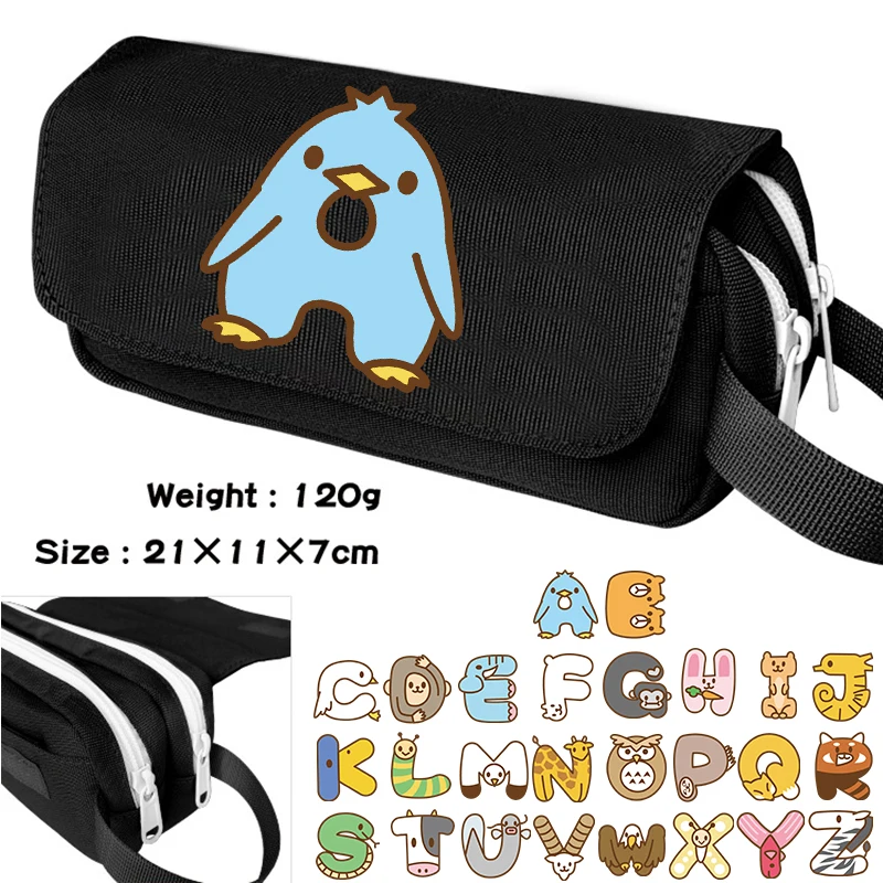 

Animal 26 English Letters Pencil Case School Pencil Bag Supplies Stationery Kawaii Kuromi Cosmetic Bag for Boy Girl Gift