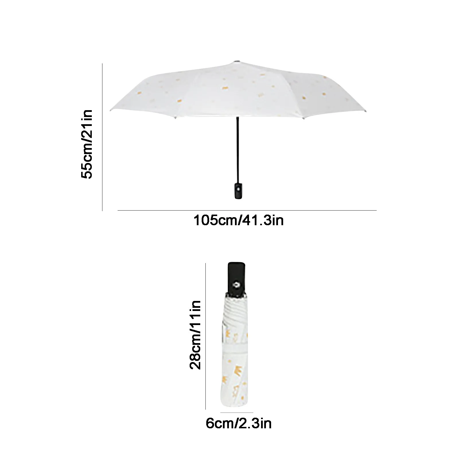 Umbrella Men Women Windproof Compact Umbrella Automatic Folding Sun Rain And Sunny Dual-use Anti-ultraviolet