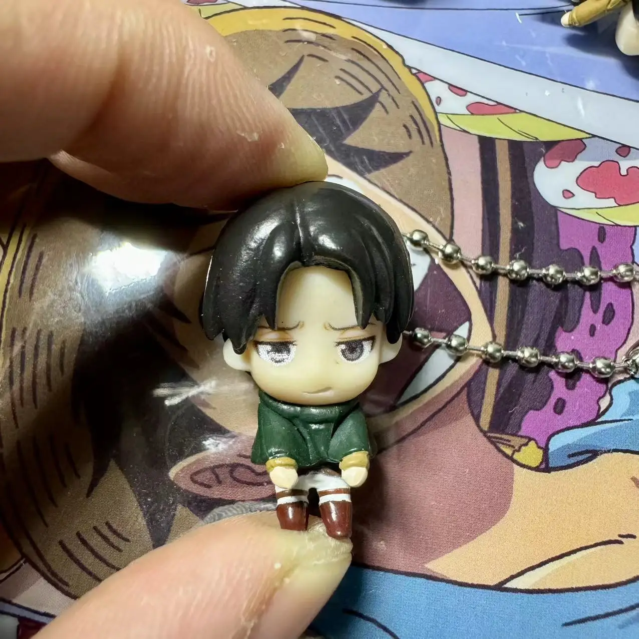 Action Anime Angriff auf Titan Eren Jaeger Mikasa Ackerman Erwin Smith Levi Ackerman Hange Zoe Niedliche Figur Pandent Spielzeug für Fans – Detail 6