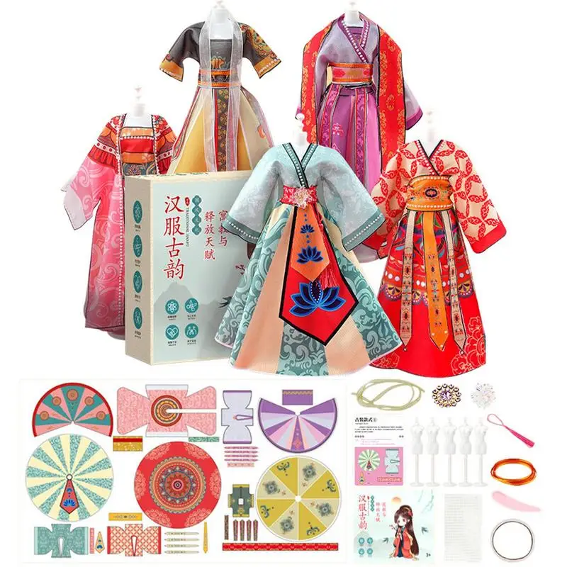 

DIY Clothing Design Toys Fashion Clothing Design Toys For Kids Girls Toddler Gifts Pretend Play Toy For Designing Clothes Fun