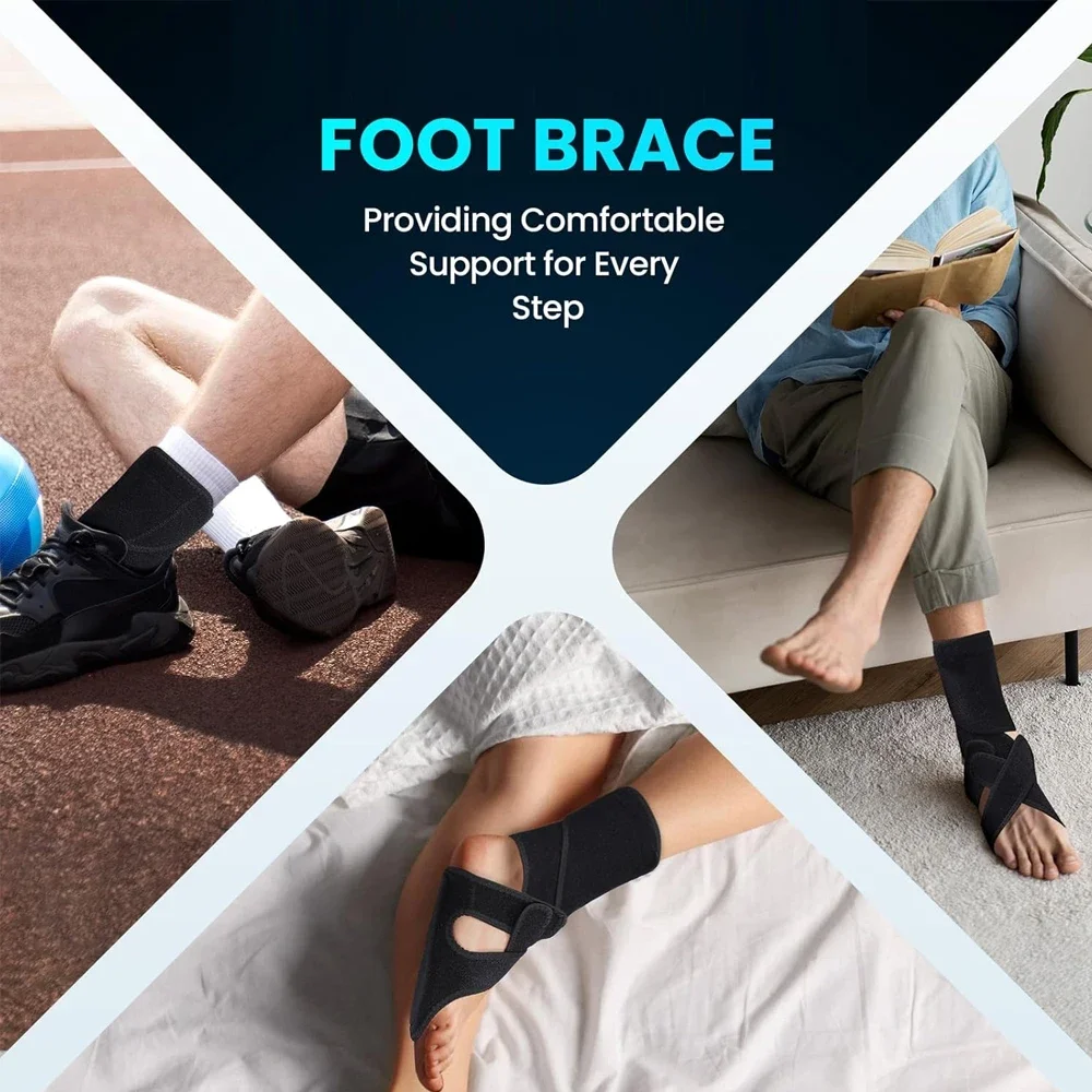 1PC Drop Foot Brace with Arch Support,AFO Ankle Brace for Walking,The Instability of Lower Limbs By Foot Drop,Spinal Cord Injury