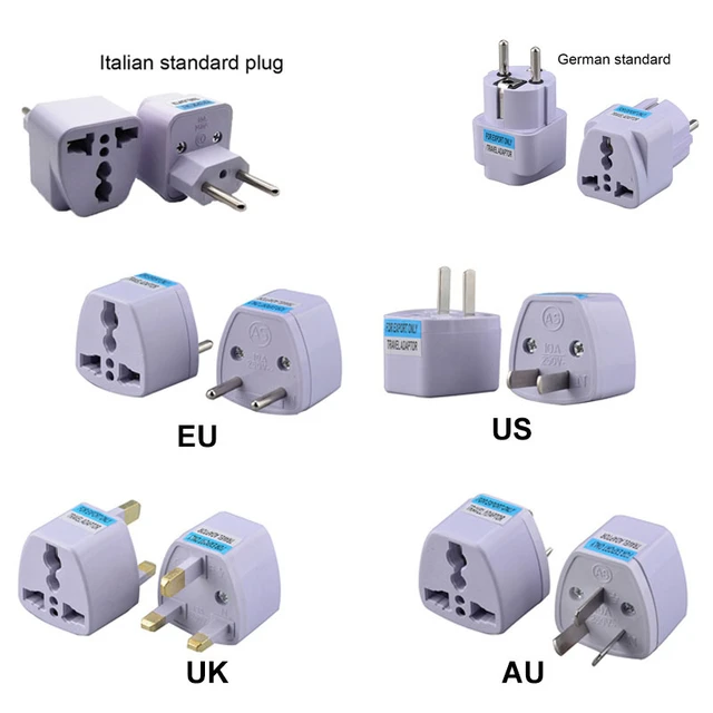 Adaptador de enchufe de viaje para Japón y Corea, convertidor AC 110V,  250V, 10A, Universal, Americano, Europeo, australiano, estadounidense,  británico, europeo - AliExpress