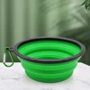 Outdoor Portable Pet Folding Bowl Silicone Dog Feeders with Hanging Hook Cat Dog Bowl Pet Items Dog Food Bowl Mascotas 6