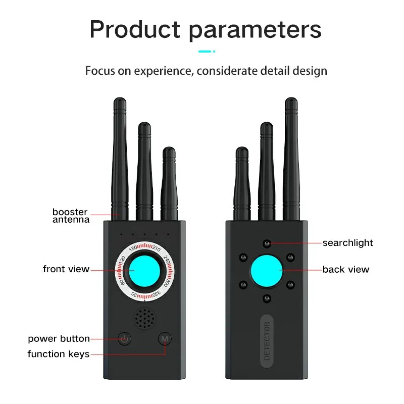 Security-protection Hidden Camera Detector Multi-function Car GPS RF Signal Anti-spy Audio Scanner for Travel Hotel hidden camera detector infrared camera detector camera detector signal detector