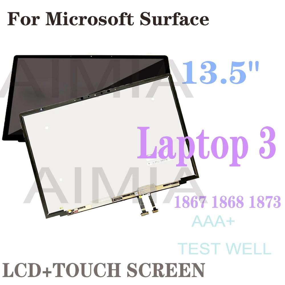 Aaa 13.5 Pollici Per Laptop Microsoft Surface 3 1867 1868 1873 Display Lcd Touch Screen Digitizer Assembly Per Laptop Surface 4 Lcd