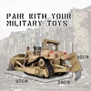 HUINA  Delin 1554-D9R Desert Yellow Engineer bulldozer 1:18 multifunctional remote control engineering car children's gift Toy 3
