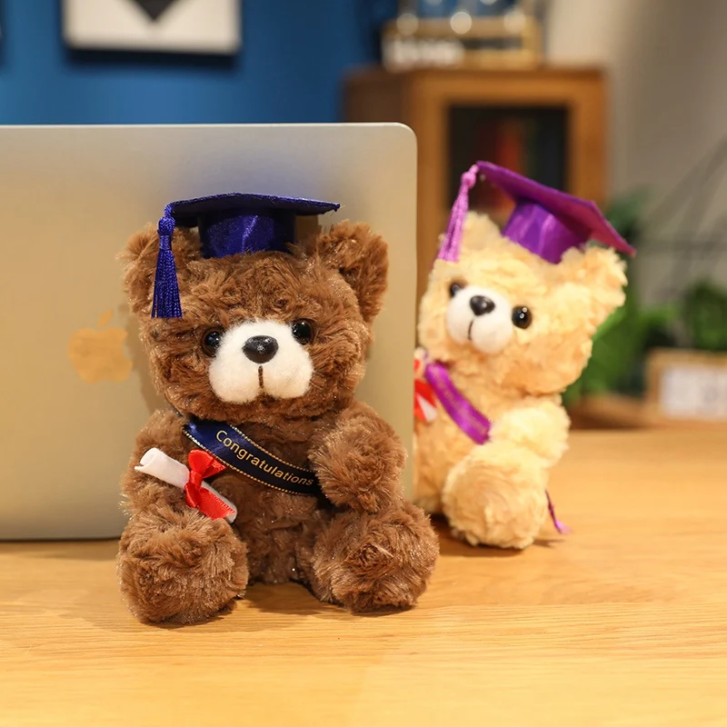 Cute Graduation Bear Plush Toy Soft Stuffed Animal