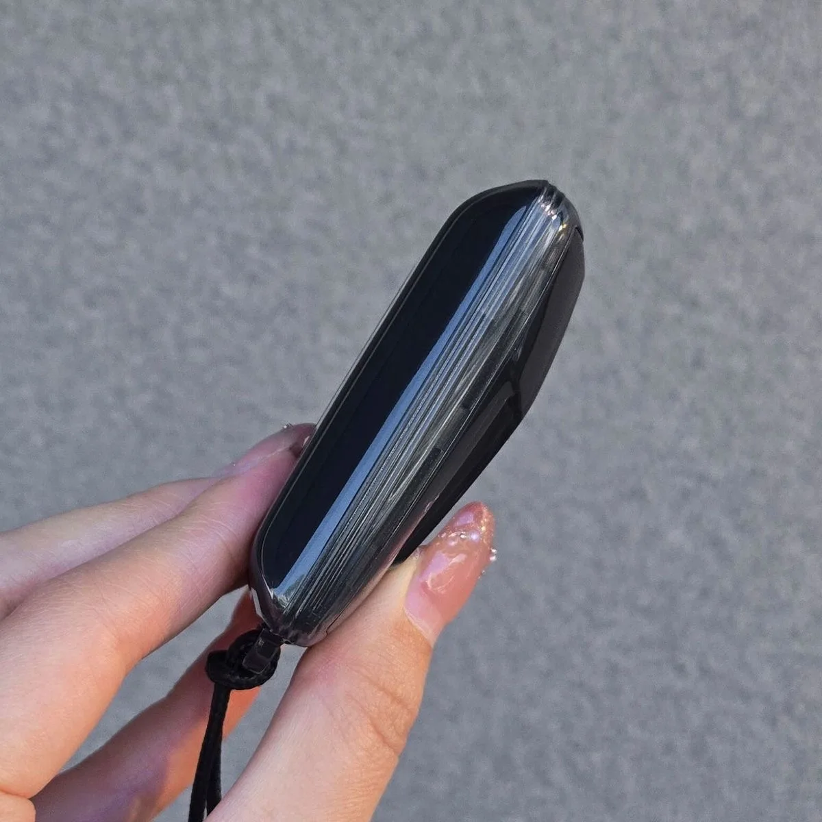 Sleek Black TPU Car Key Cover & Keychain - Premium Auto Accessories