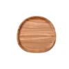 Solid Wood Dinner Plates Irregular Oval Serving Tray Fruit Dishes Dry Fruit Sushi Tea Tray Bread Wooden Plate Home Decoration 5