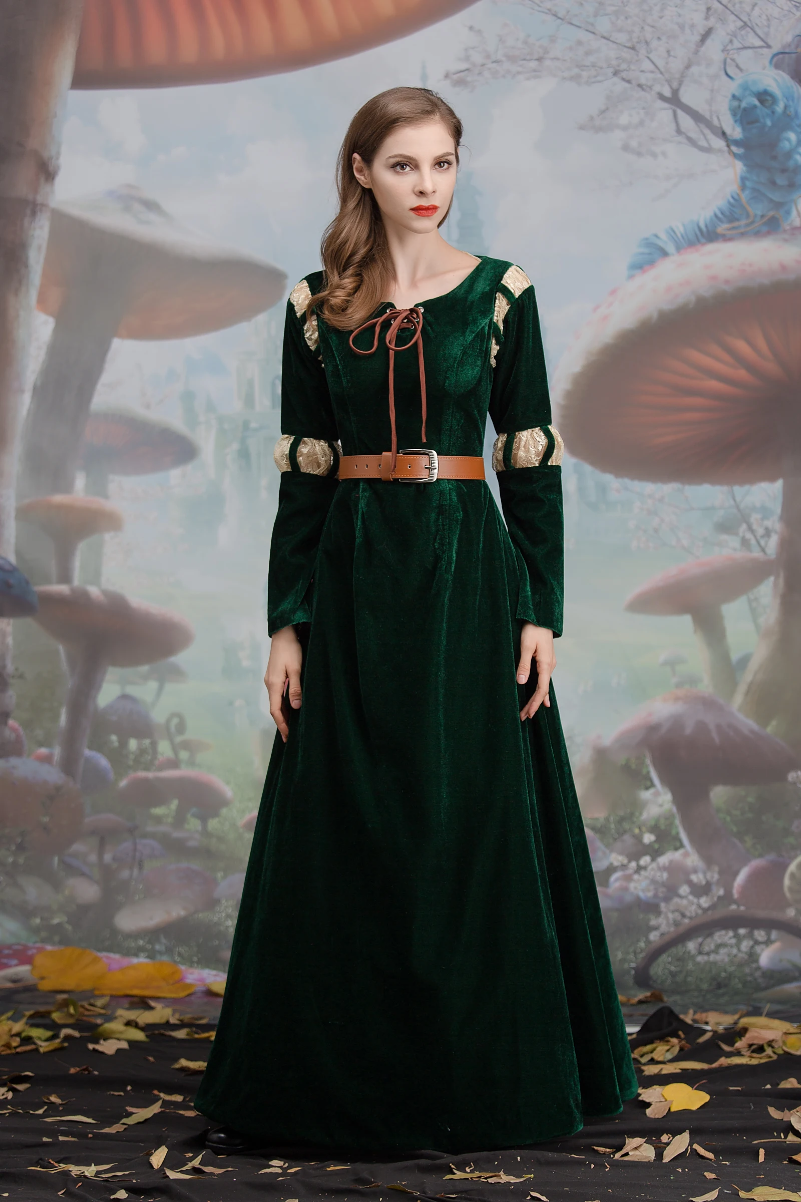 

Halloween European Medieval Brave Princress Melinda Cosplay Dress Retro Court Gothic Greek Ancient Egypt Queen Fancy Costume