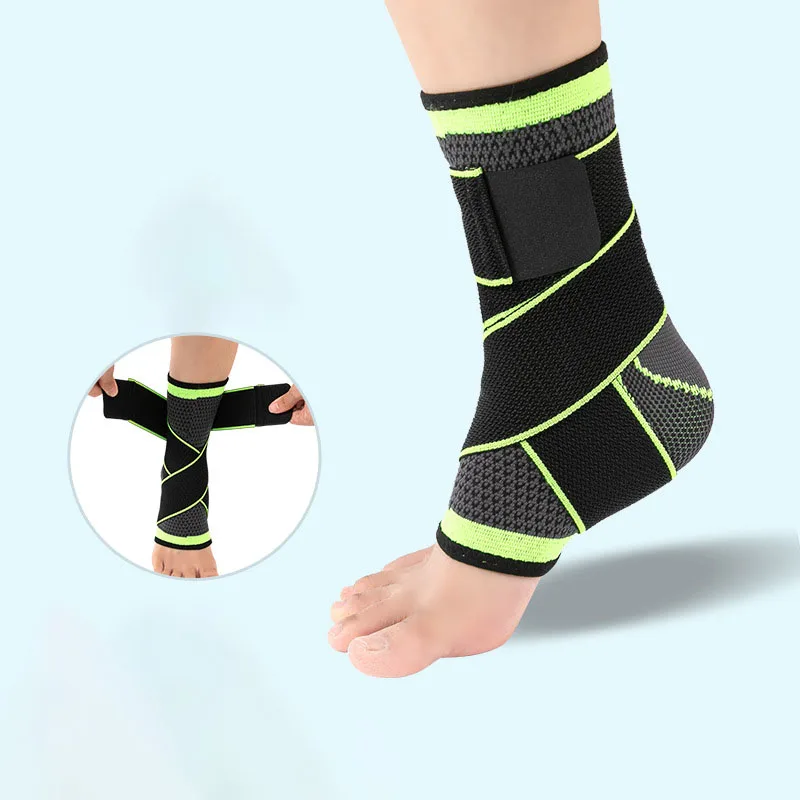 Sangle de compression pour le sport, 1 pièce, manchon de soutien, tissage  3D, bandage élastique de protection des pieds, équipement de fitness -  AliExpress