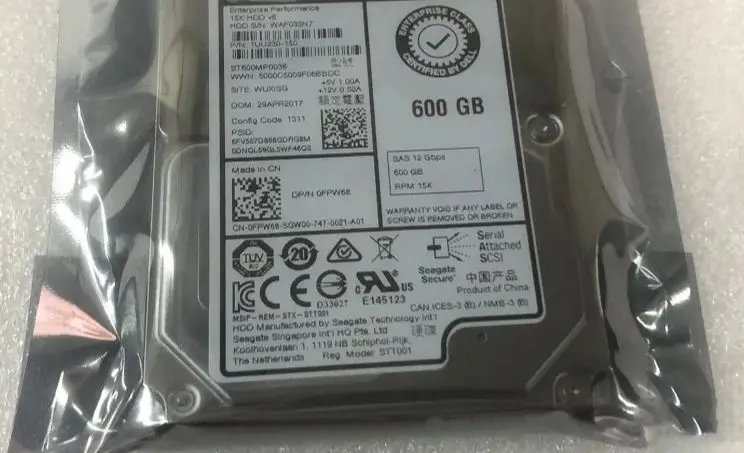

For 0FPW68 ST600MP0036 R740 R640 600G 15K SAS 2.5-inch 12G server hard disk