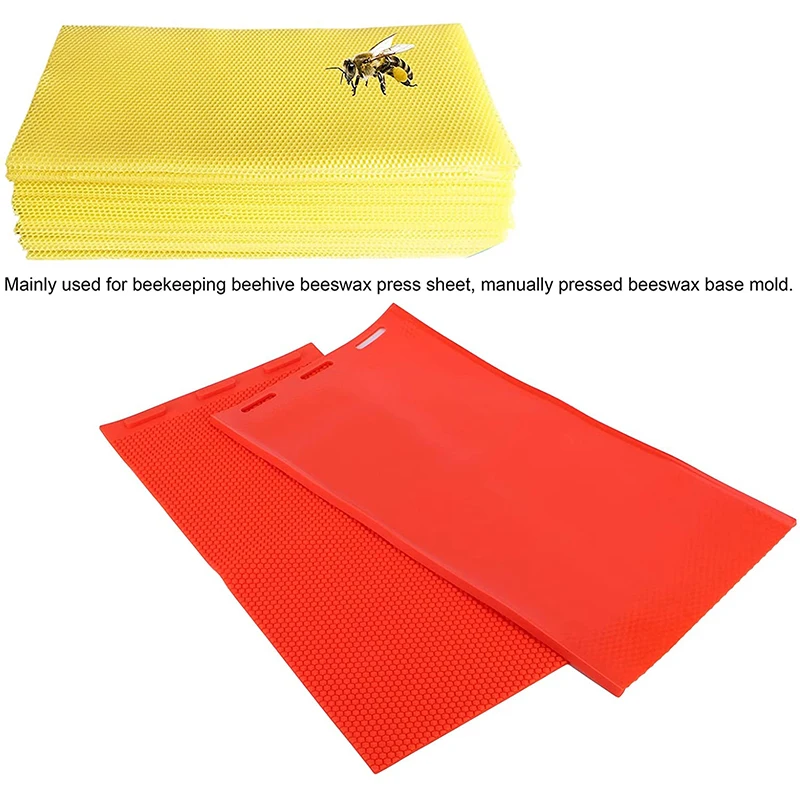 Silicone Beeswax Mold Apicultura Press Sheet Mould Beekeeping Tool Foundation Bee Hive Basis Garden Supplies пчелы Equipment