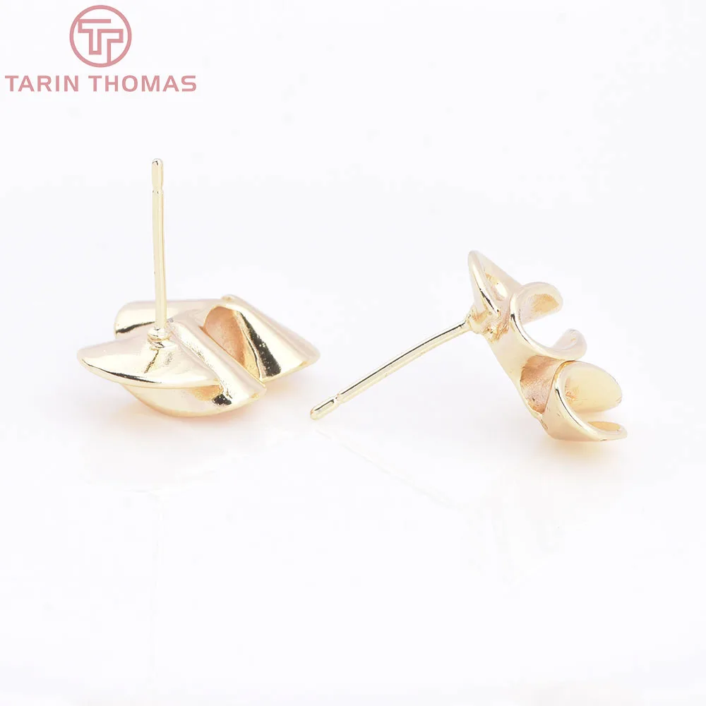 (10337) 11x17,5MM 18K Gold Farbe Messing Wellenförmige S-förmige symmetrische Ohrring Verschluss DIY Schmuckherstellung Erkenntnisse – Detail 12