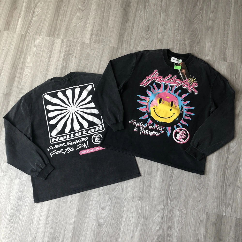 

Frog Drift American Style Vintage Clothing Streetwear Hip Hop Rap Graffiti Loose Oversized Cotton Long Tee Tops T Shirt For Men