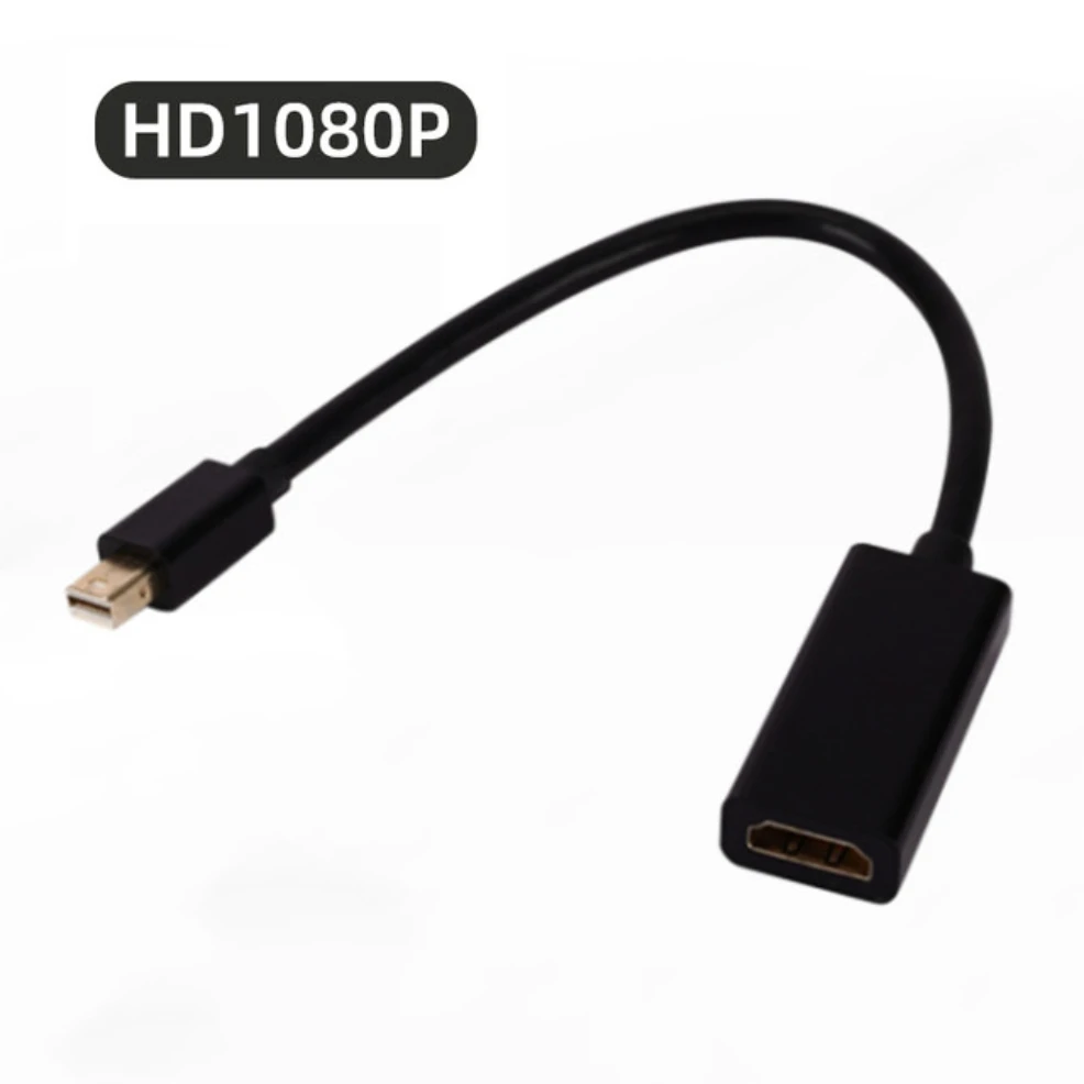 LccKaa Mini DP to HDMI-compatible Converter Cable 1080P 4K Thunderbolt 2 Mini DisplayPort to HDMI Adapter For MacBook Air Pro
