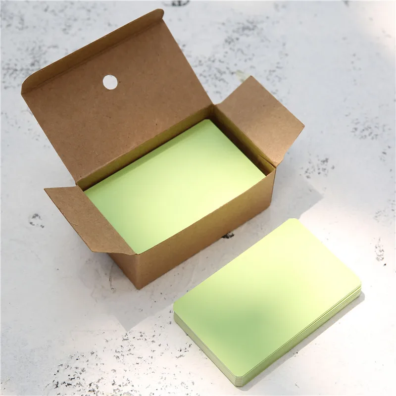 Kraft paper card 50pcs/box blank business message etc
