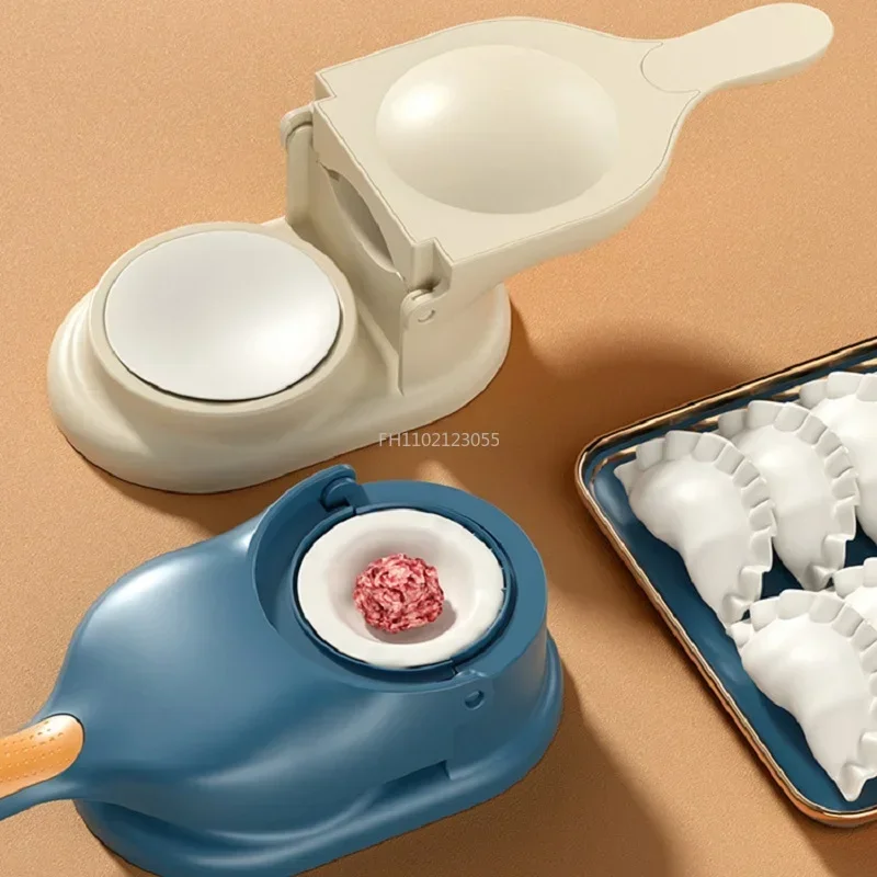 New 2 In 1 Dumpling Maker Mold Dumpling Skin Wrapper Mould Dough Press Maker Kitchen Dumpling Noodles Making Tool