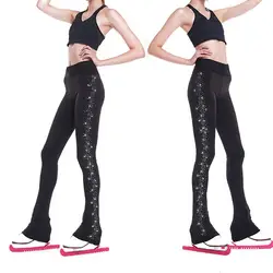 Adult Kids Ice Skating Pants Figure Skating Dress Trousers with Polar Fleece & Rhinestones - All 9 Sizes Available