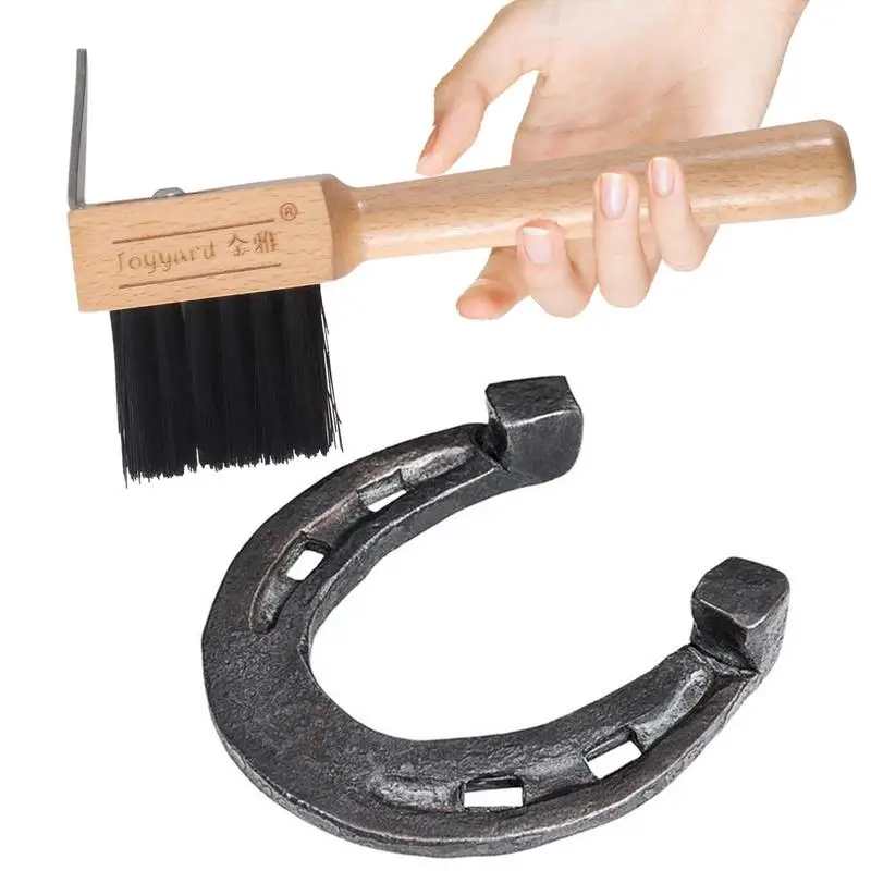 

Horse Hoof Pick Horse Hoof Pick Brush Portable Hoofpick With Soft Touch Hoof & Wooden Handle Horse Grooming Kit For Saddlery