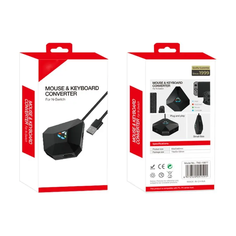 Keyboard Mouse Converter Controller Converter Support for PS4/PS3/ONE/360/Switch Console Keyboard Mouse Converter