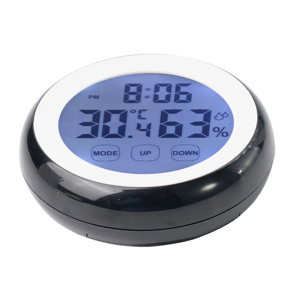 LED Large Digital Wall Clock Temperature Humidity Time Function Backlight For Bedroom Home Decor