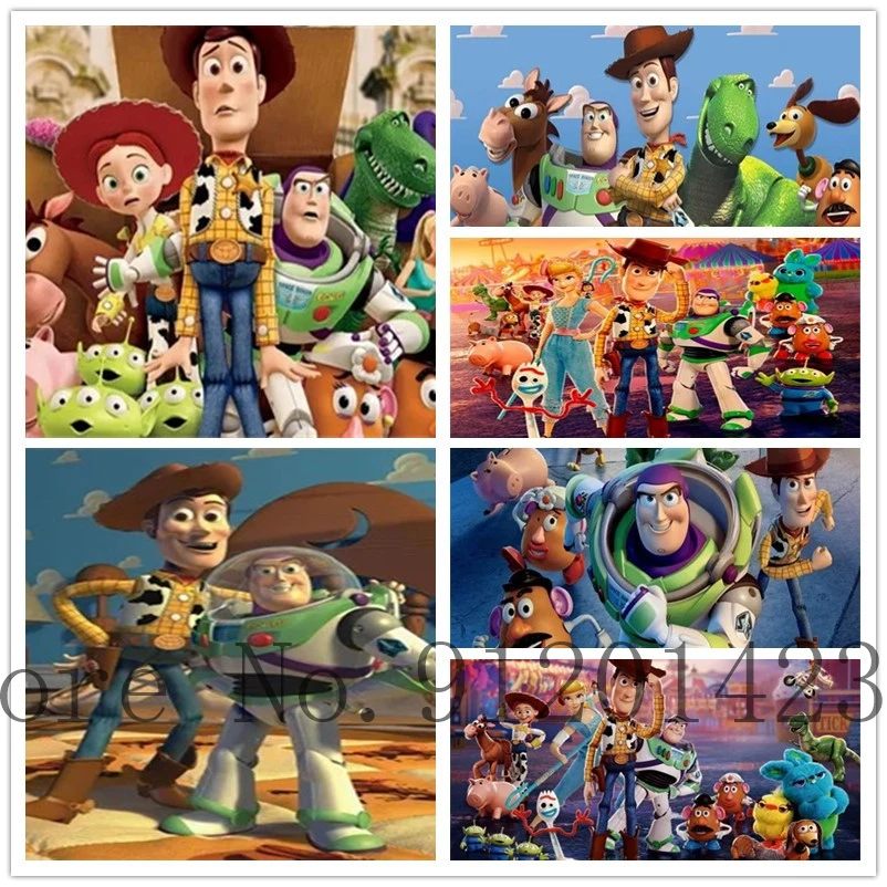 Disney Cartoon Diy Diamond Painting Ricamo Toy Story Buzz Woody Full Drill Kit Punto Croce Strass Picture Home Decor