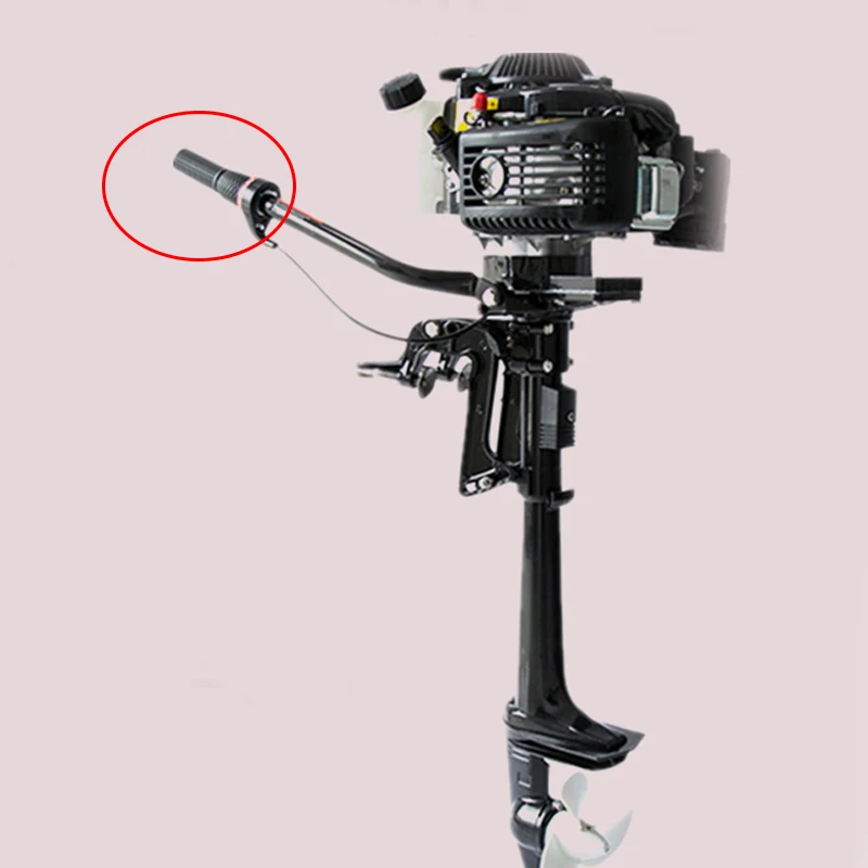 1 Set Boat Throttle Grip Cable Fit for Hangkai 3.6HP 4.0HP 4 Stroke Outboard Motor Black